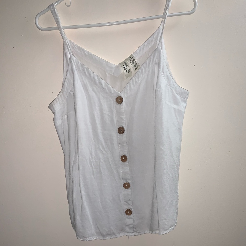 white tank top
